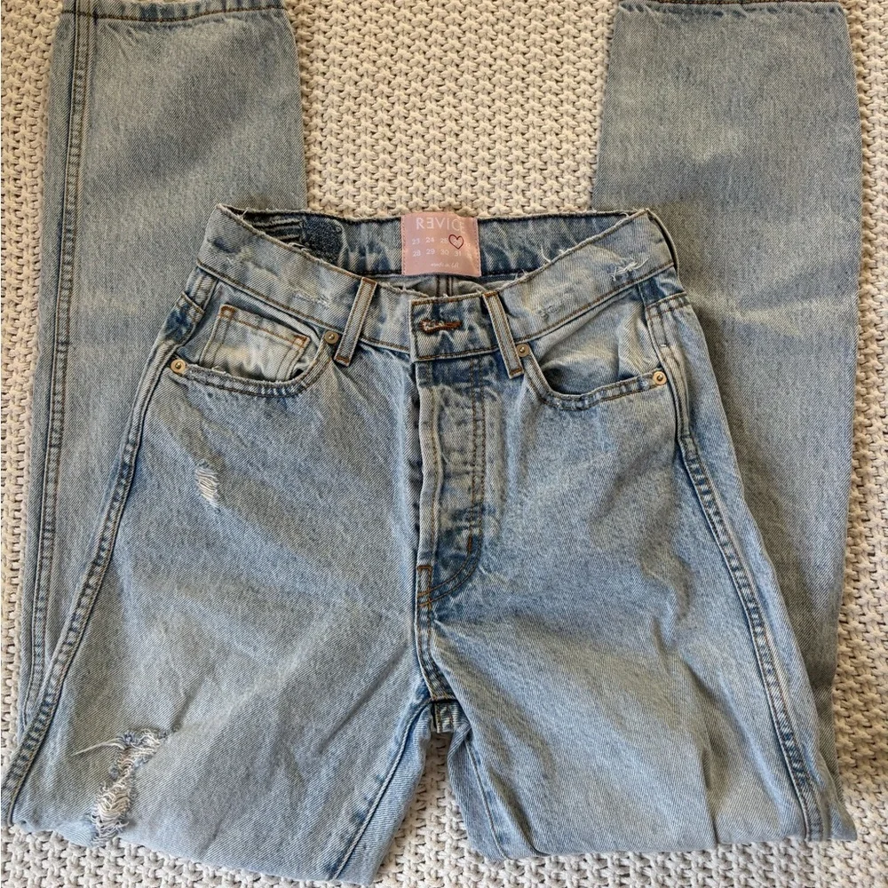 REVICE Light Blue Distressed Jeans - Picture 3 of 4